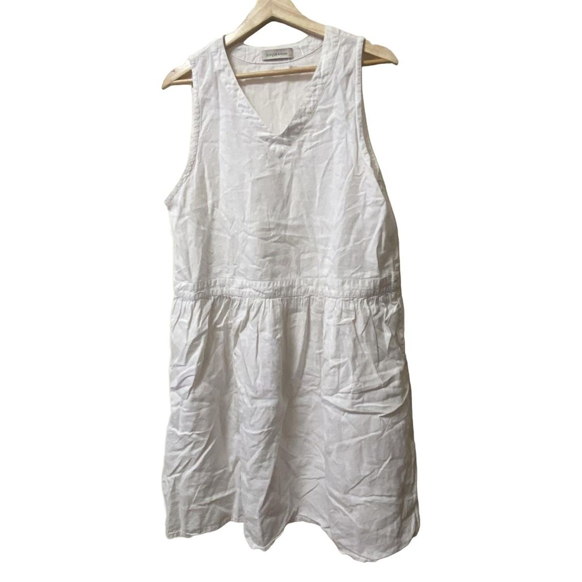 nest Robe ネストローブ ワンピース レディース - 白 Vネック|ノースリーブ|ひざ丈|bisque by