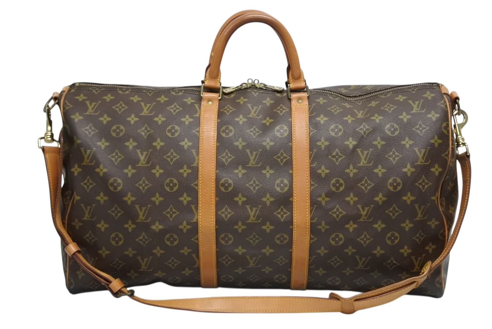 LOUIS VUITTON ルイヴィトン キーポル バンドリエール55 ボストンバッグ M 41414 モノグラム ブラウン 4 b 011329