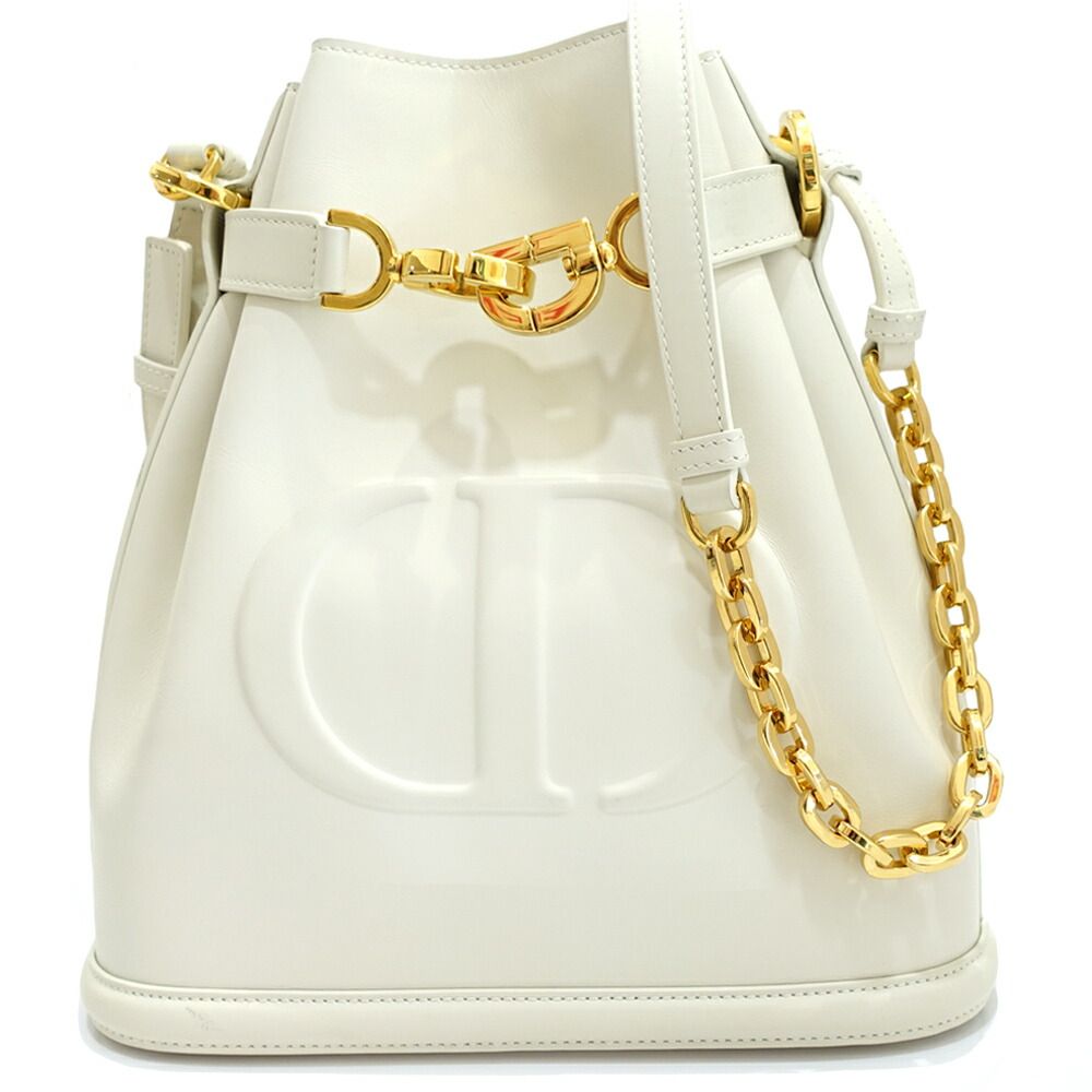 栄 ディオール セディオール CDエンボス ショルダーバッグ 2 WAY ミディアム RFID ゴールド金具