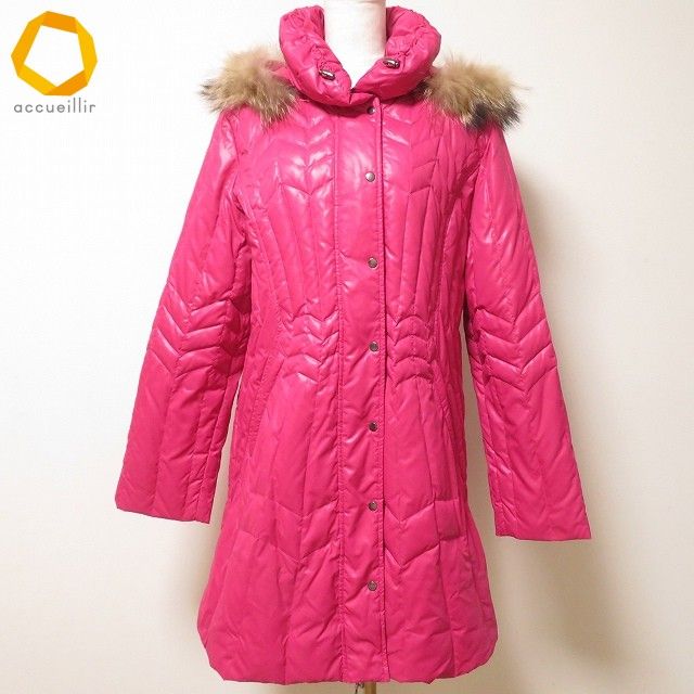 wnc マダムジョコンダ MADAMJOCONDE コート ピンク フェザー混 ダウン