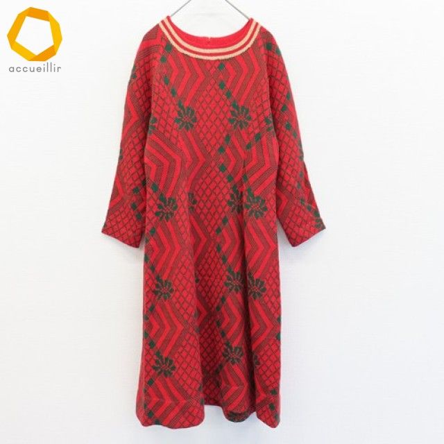 サイトウトヨコ 斉藤都世子 ワンピース ロング ゴールドラメ レディース w 969639