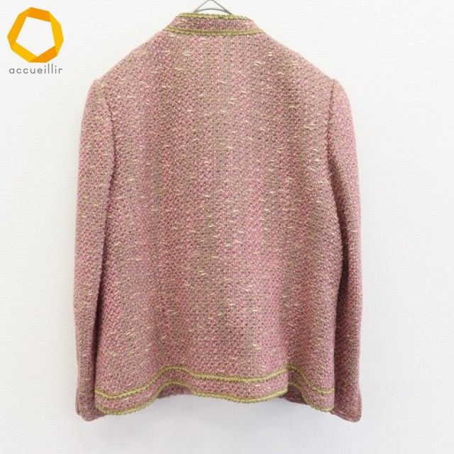 極美品 jun ashida 11 ジュン アシダ ツイード ラメ ジャケット jun ashida - ラメ入りツイードジャケット | ONLINE STORE