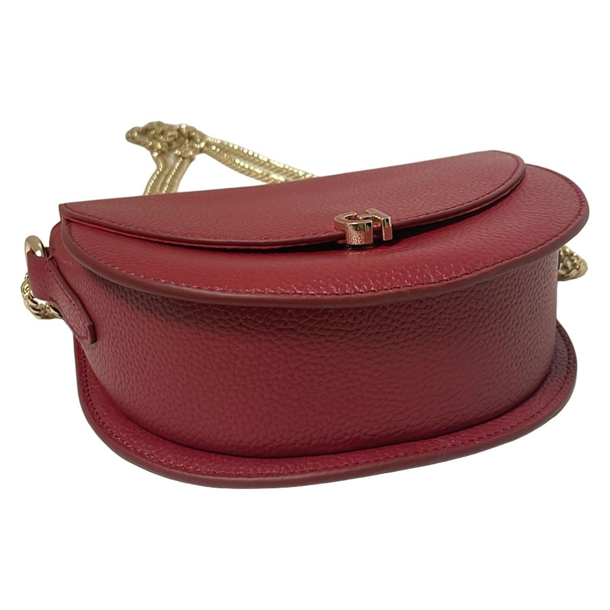 COLE HAAN(コールハーン) ショルダーバッグ美品 エビ- チェーン サドル 