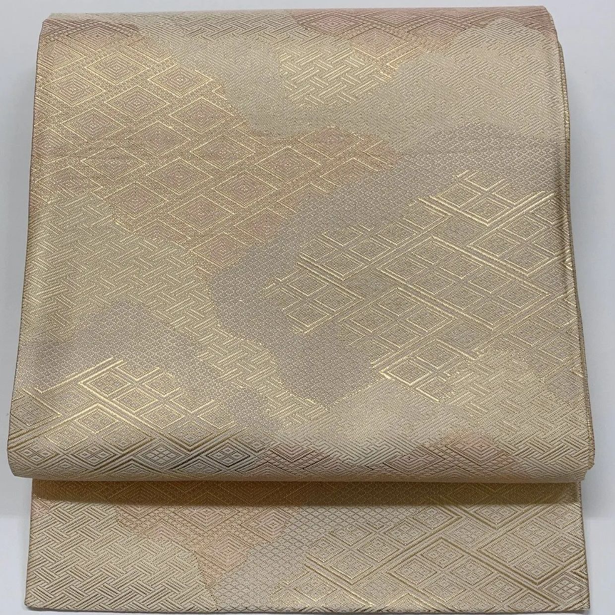 6551］袋帯 霞文様 金 六通 正絹 着物 フォーマル - メルカリ