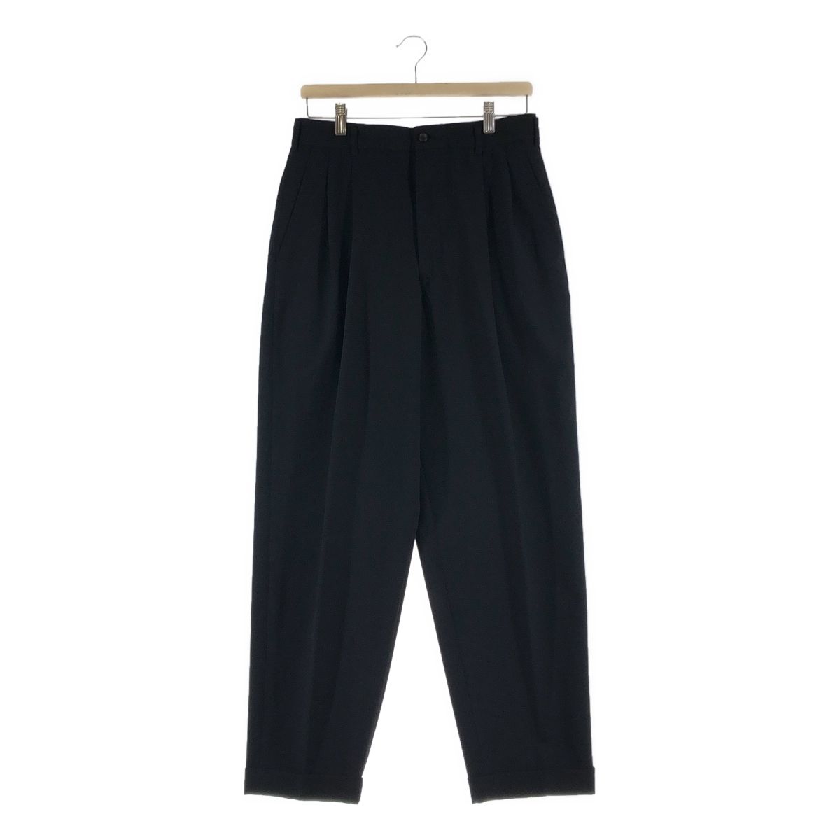 COMME des GARCONS HOMME PLUS | コムデギャルソンオムプリュス 1992 SS 2タック テーパード スラックス パンツ S ブラック メンズ