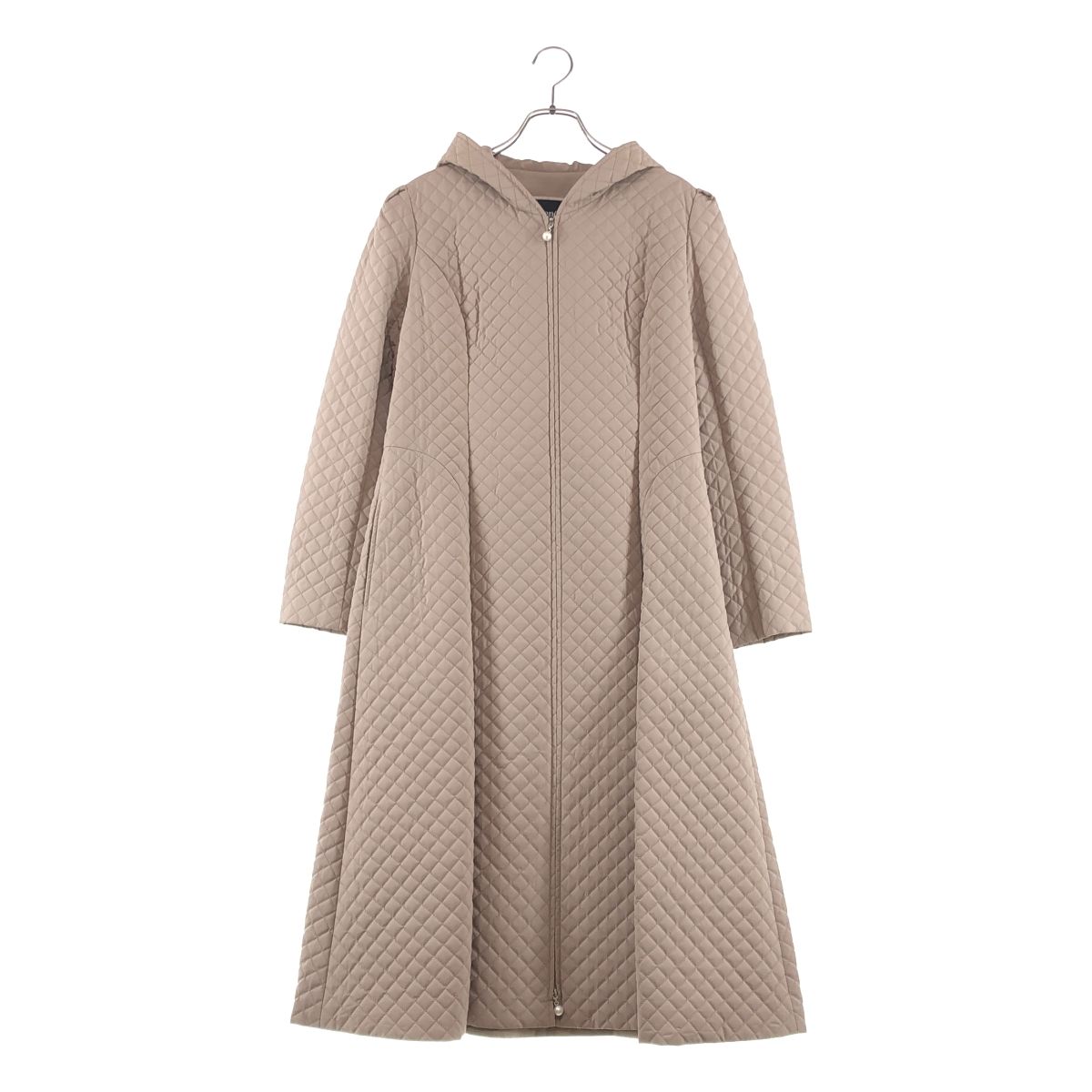 Rene | ルネ キルティング ジップアップ フーディコート 38 グレー レディース