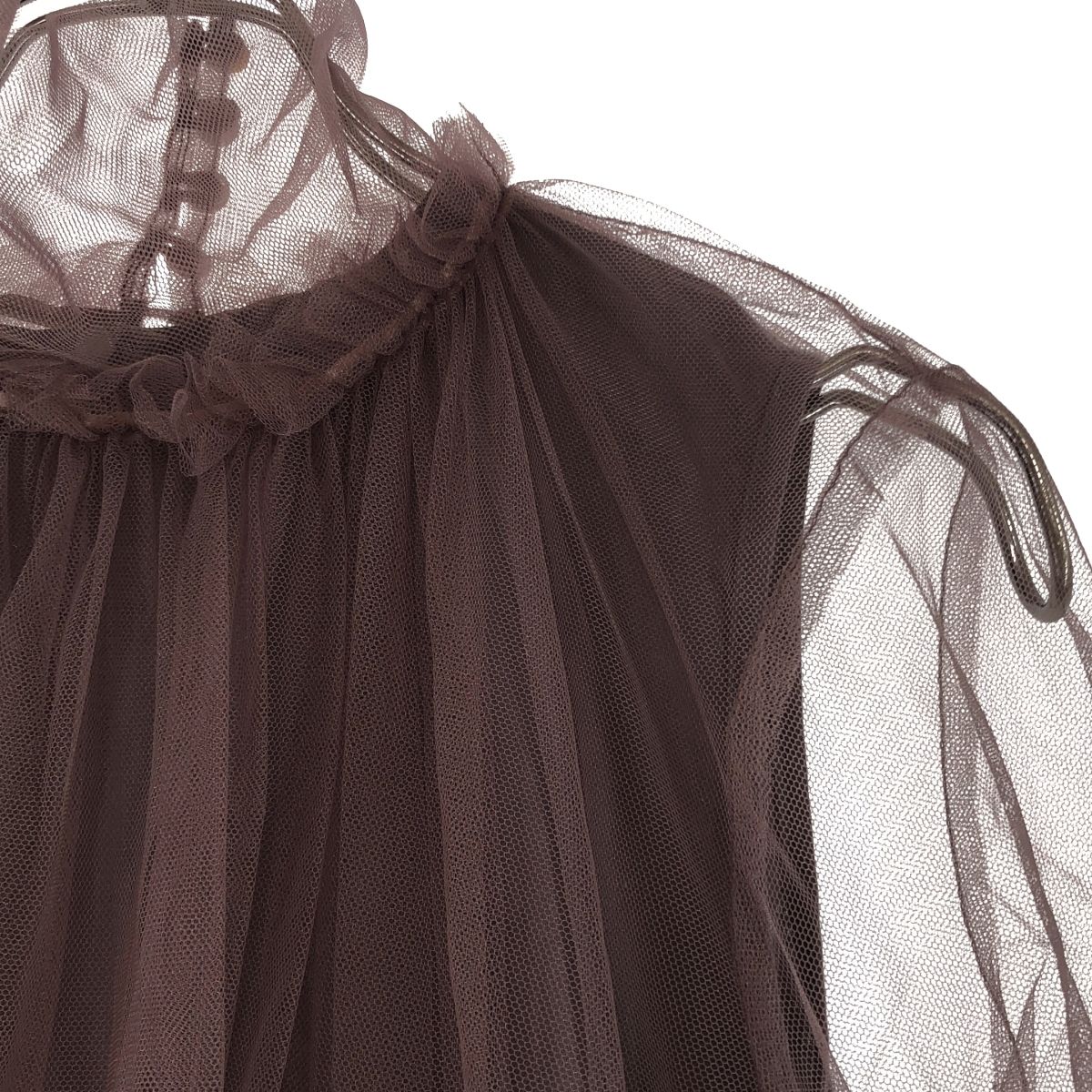 Chika Kisada | チカキサダ チュール ギャザー ボリューム ドレス ワンピース インナー付き 1 brown レディース