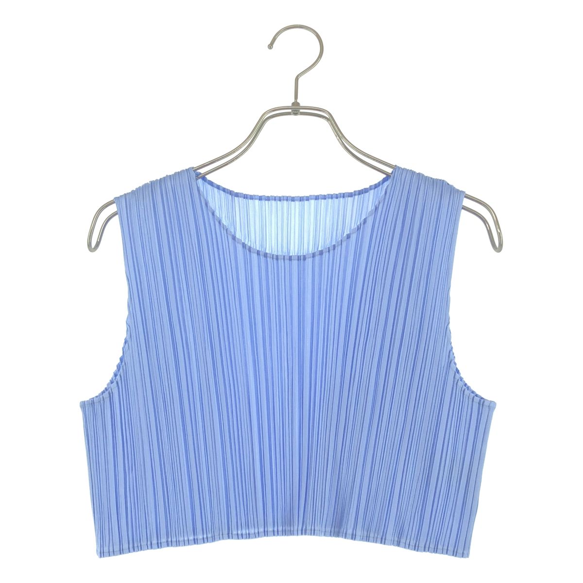 ISSEI MIYAKE ブルートップス　プリーツタイプ 美品】 PLEATS PLEASE ISSEY MIYAKE / プリーツプリーズイッセイミヤケ