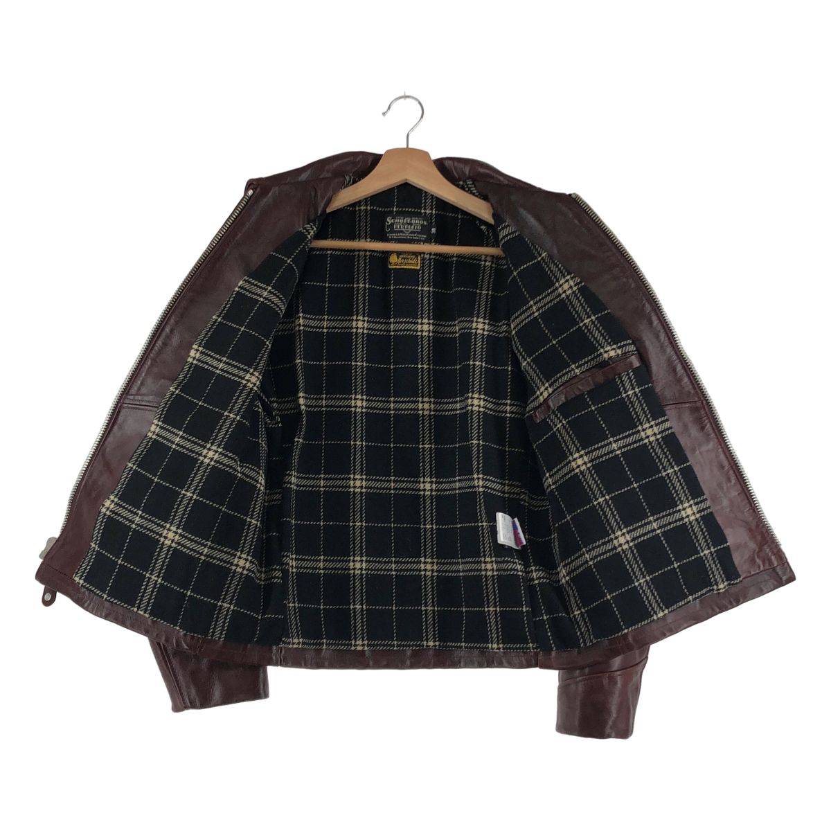 【美品】  SCHOTT / ショット | 6103JH SPECIAL HORSEHIDE TRUCKER JACKET /  ホースハイドレザー シングル トラッカー ジャケット | 38 | ブラウン | メンズ 美品】 SCHOTT / ショット | 6103JH SPECIAL HORSEHIDE TRUCKER JACKET