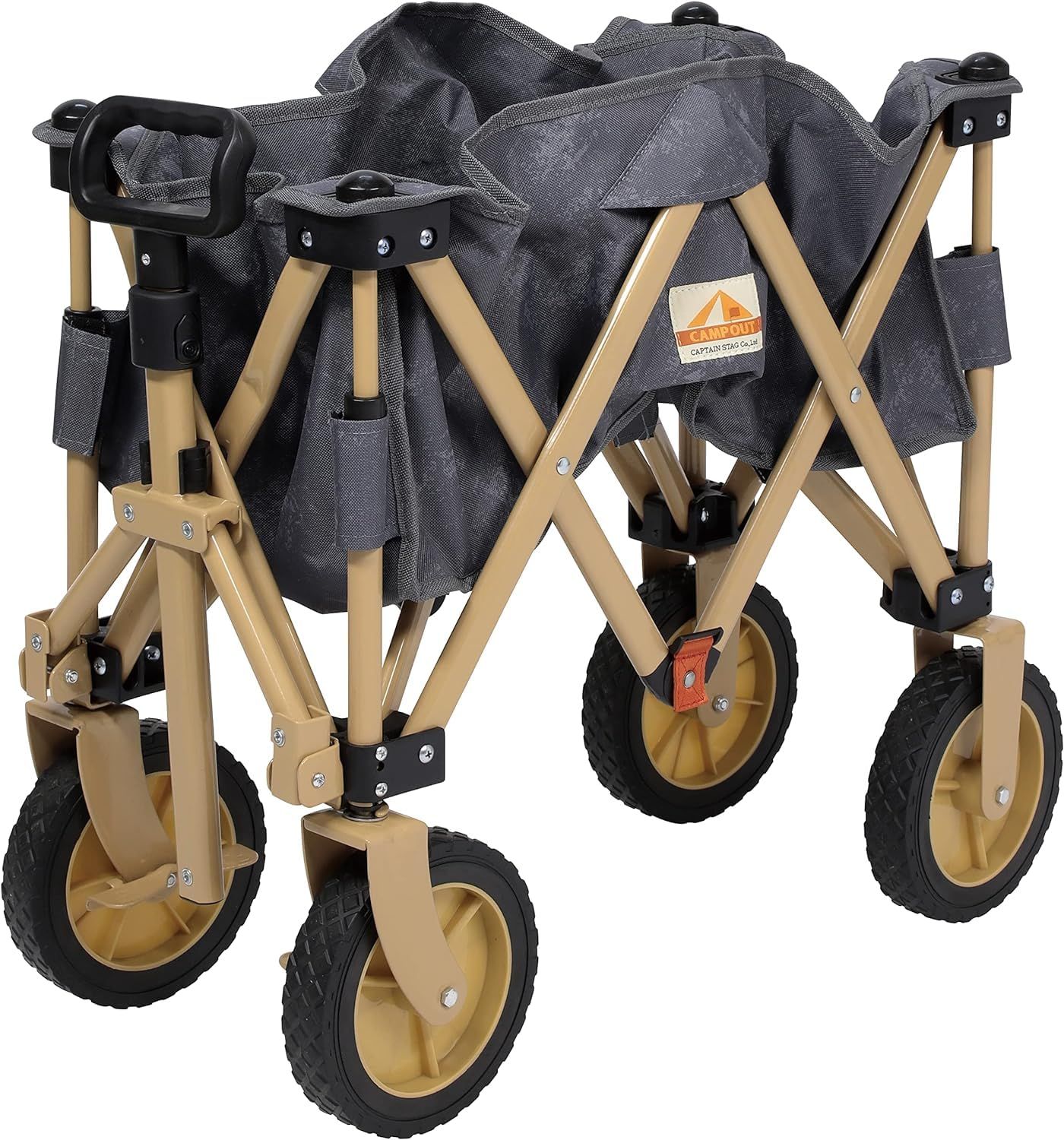 キャプテンスタッグ(CAPTAIN STAG) アウトドアワゴン コンパクト 4輪