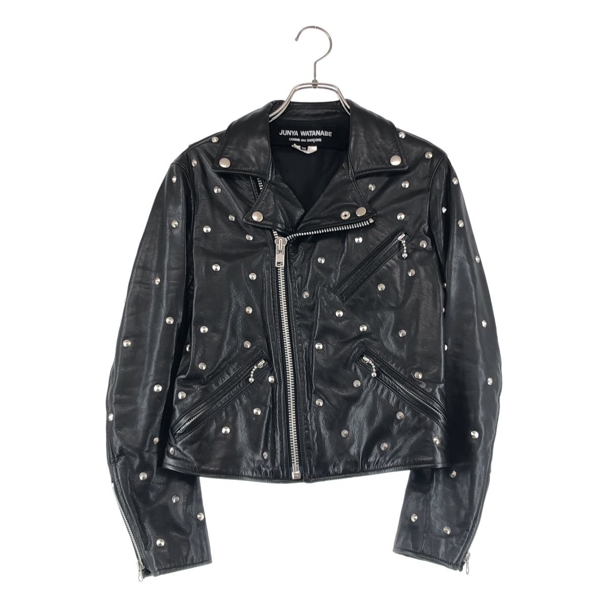 極美品　ジュンヤワタナベ コムデギャルソン　スタッズ　ダブルライダースジャケット JUNYA WATANABE MAN(ジュンヤワタナベマン) COMME des GARÇONS