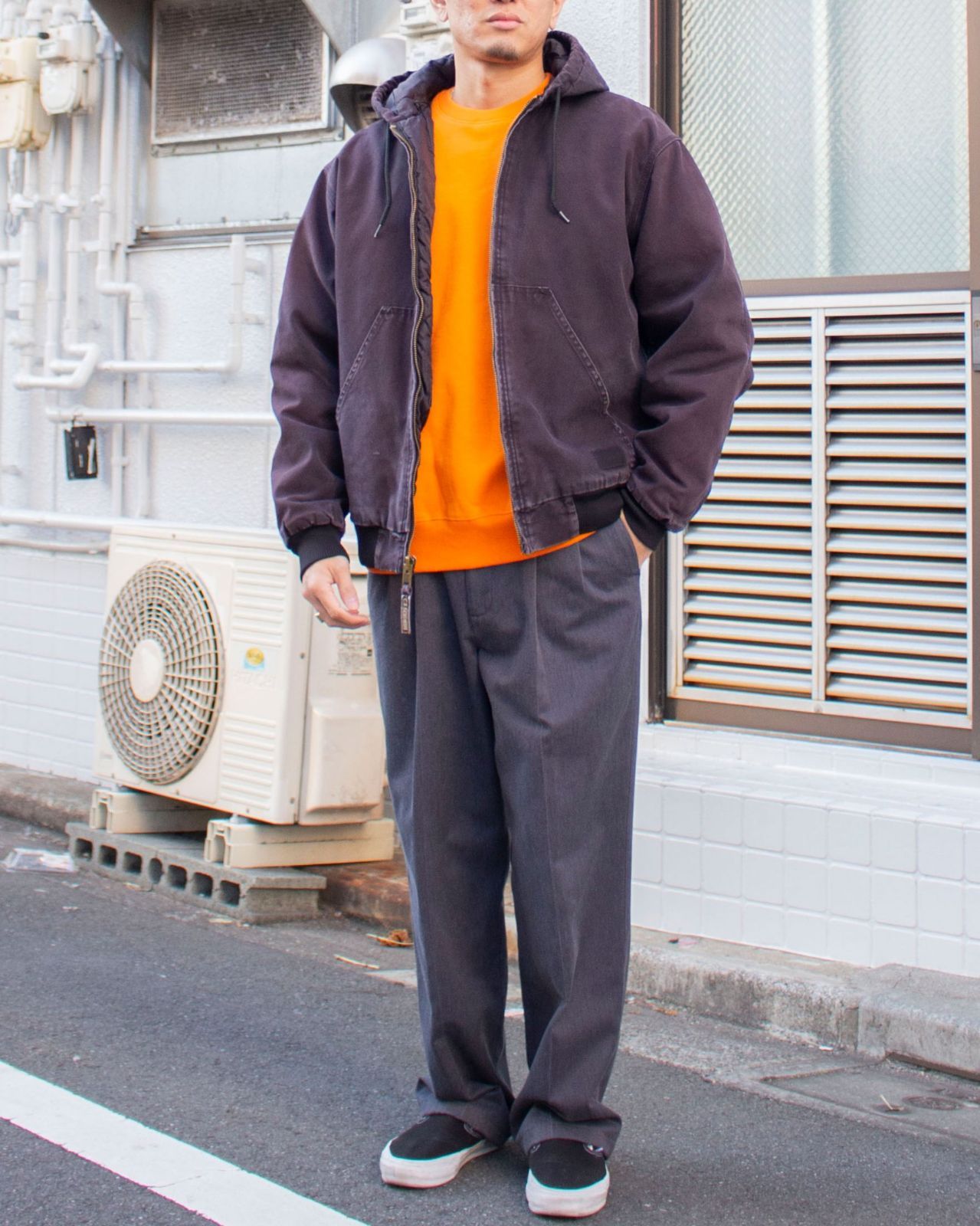 C.E.Schmidt Workwear 00's Duck Hooded Jacket【M】 メンズ 古着