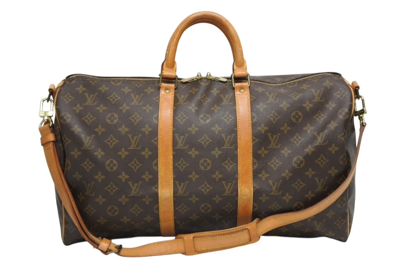 ★最終価格【5od4021】ルイヴィトン ボストンバッグ モノグラム キーポルバンドリエール50 M41416 ブラウン【中古】メンズ レディース ユニセックス LOUIS VUITTON ルイヴィトン キーポル バンドリエール50 ボストン