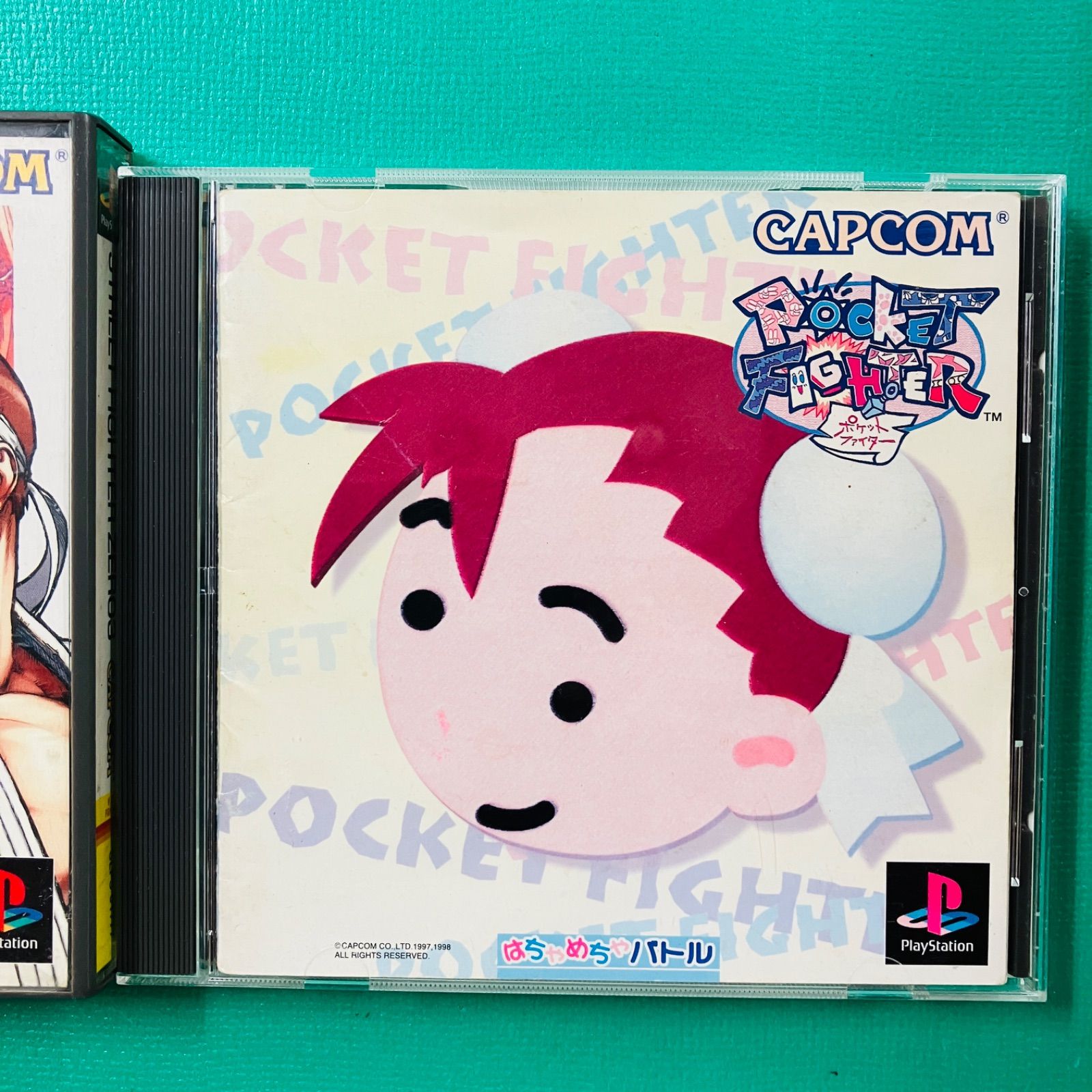 2点セット】PS1 ストリートファイターZERO3 ポケットファイター