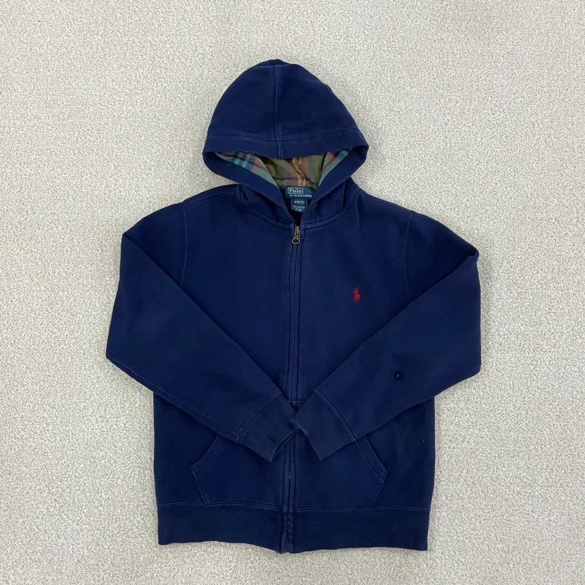ラルフローレン POLOロゴ裏起毛ジップパーカー M(10-12) ポロ 