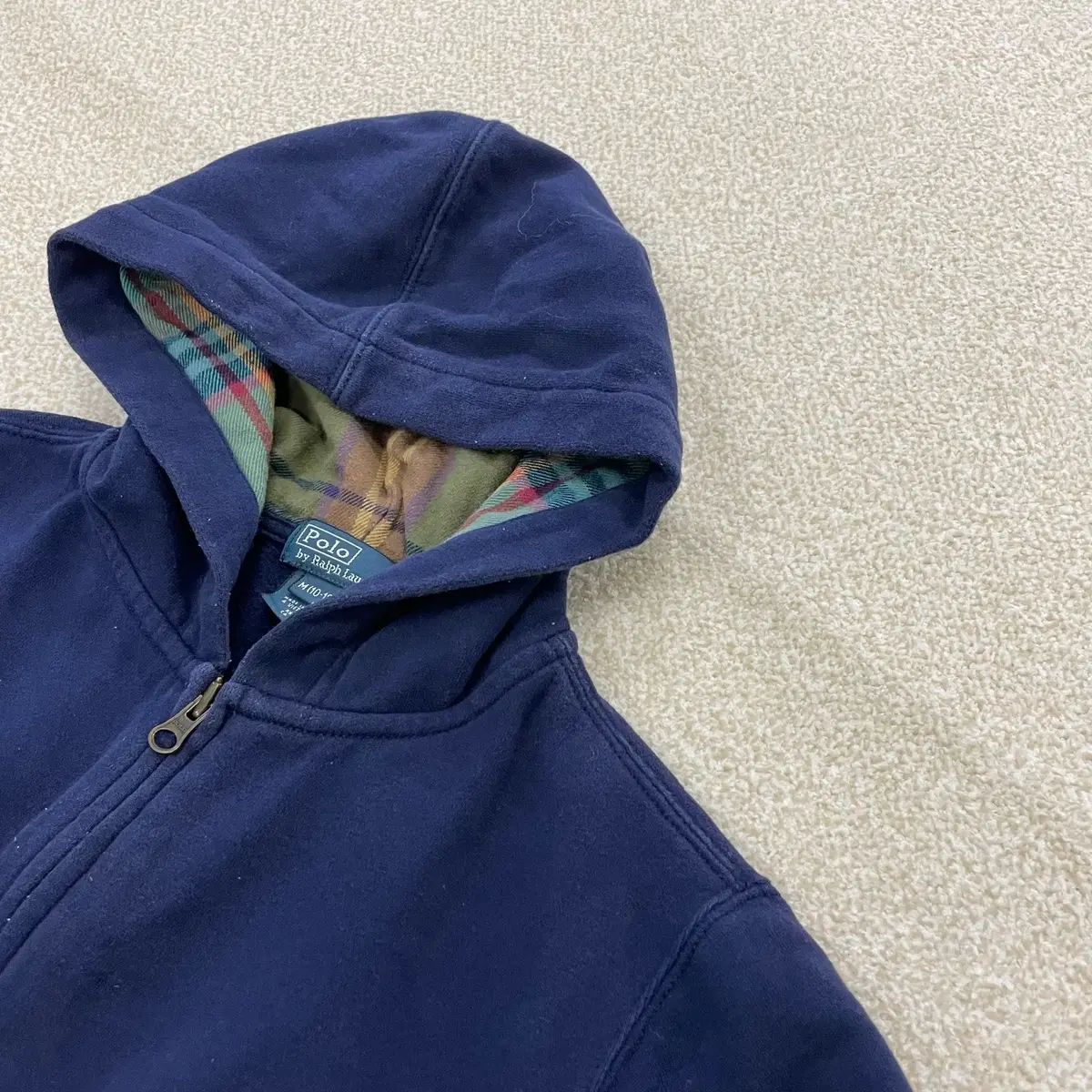 ラルフローレン POLOロゴ裏起毛ジップパーカー M(10-12) ポロ 