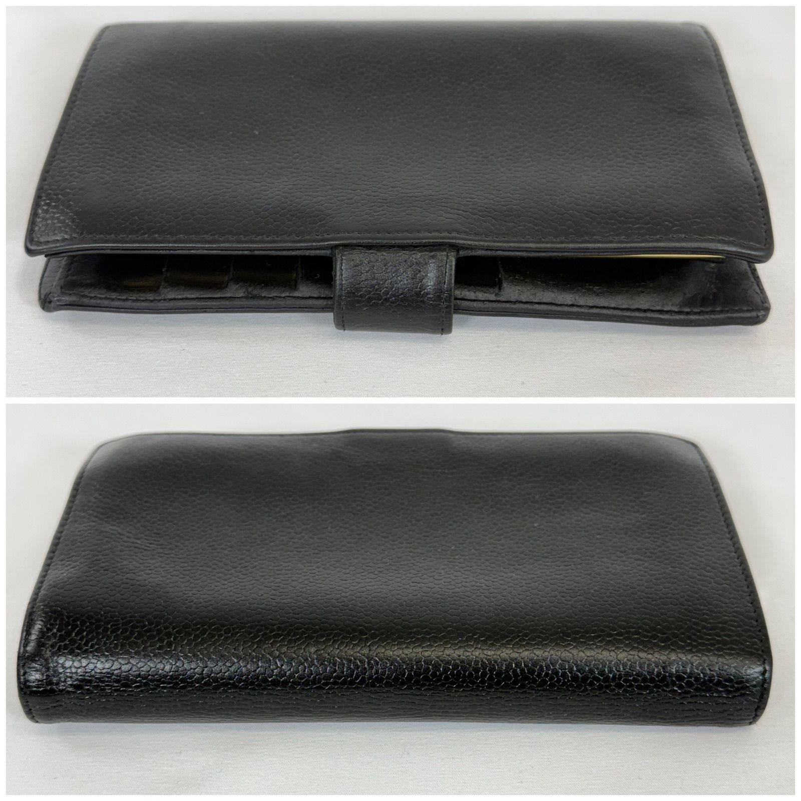 人気・美品】CHANEL シャネル ココマーク キャビアスキン がま口