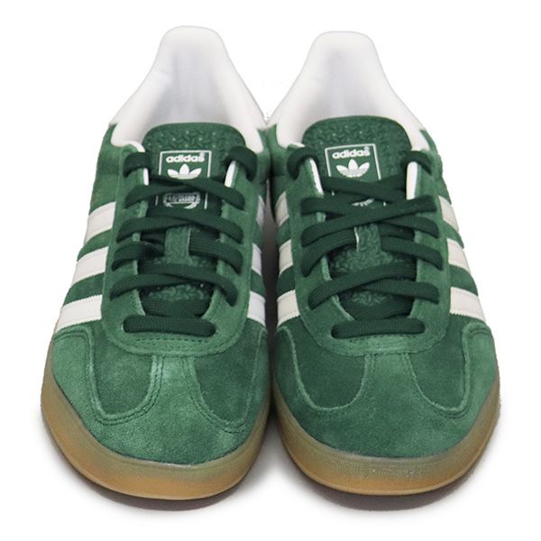 adidas アディダス JI 2062 GAZELLE INDOOR スニーカー カレッジグリーン|フットウェアホワイト|ガム AD 355 26.0 cm