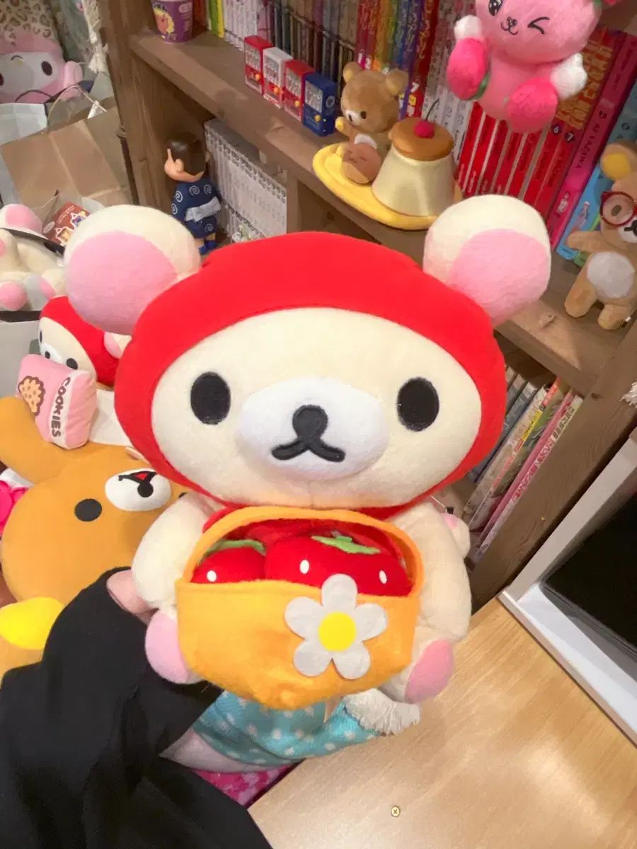 古典 コリラックマ いちご ケープ 貯金箱 ぬいぐるみ