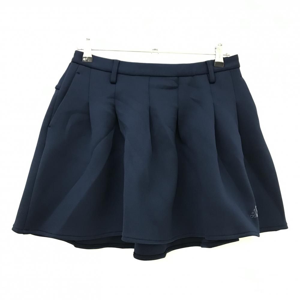 超美品】アディダス スカート ネイビー ダンボールニット ウエスト一部