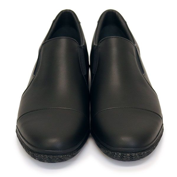 SPINGLE スピングル SP-6158 超撥水レザー スリッポン 日本製 05 Black SP 054 L-26.5 cm 休日コーデ 重ね着