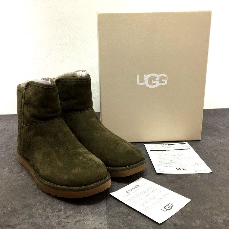 み ♥品 UGG ムートンブーツ モスグリーン 24 cm き 110