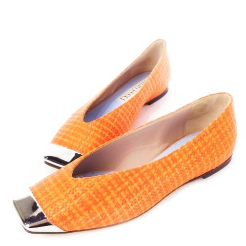 EMILIO PUCCI エミリオプッチ パンプス レディース 【古着】【中古】 エミリオプッチ EMILIO PUCCI パンプス フラット スクエアトゥ 天然