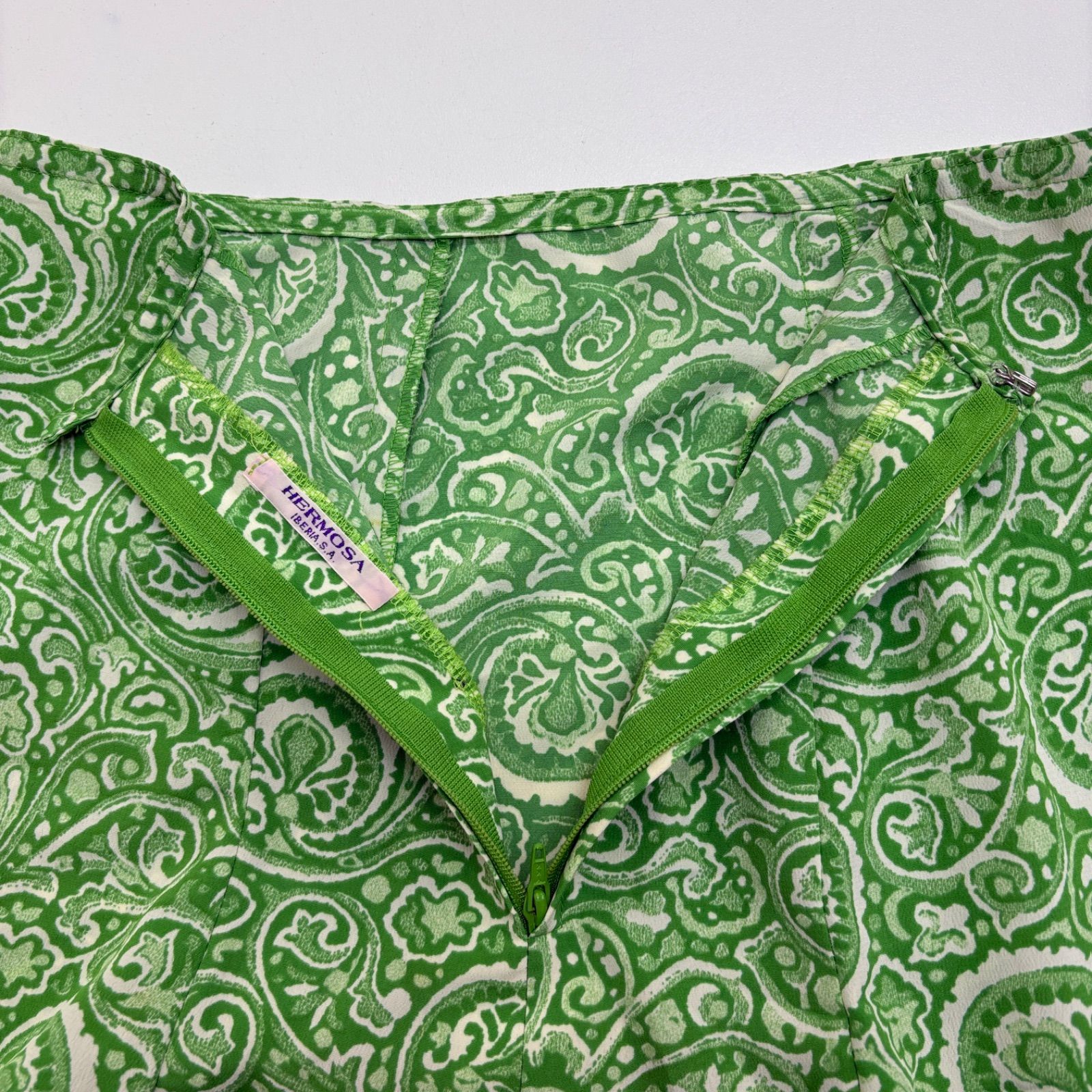 HERMOSA】 フラメンコ衣装 スカート ファルダ グリーン オレンジ