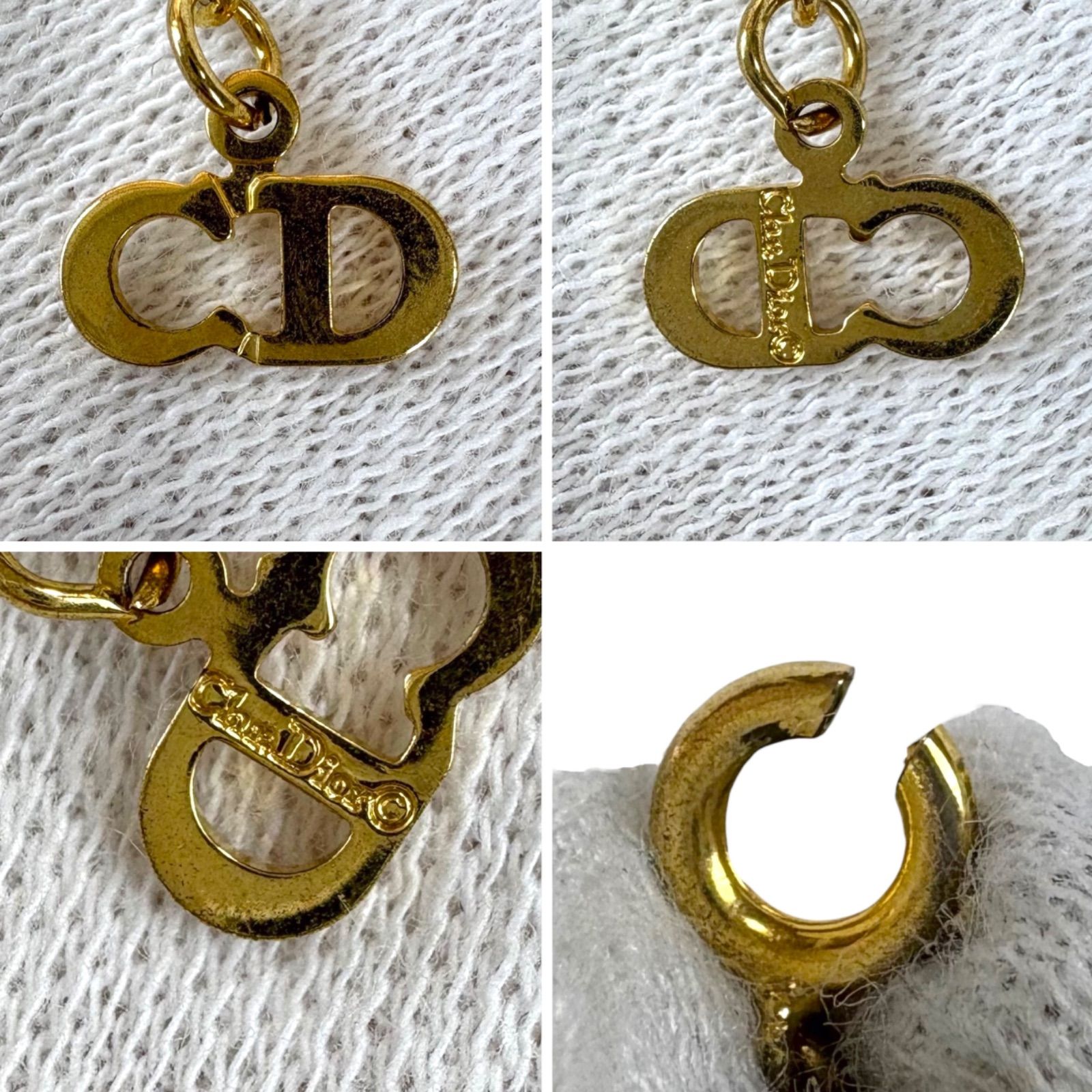 クリスチャンディオール Christian Dior CDサークルロゴ ネックレス 