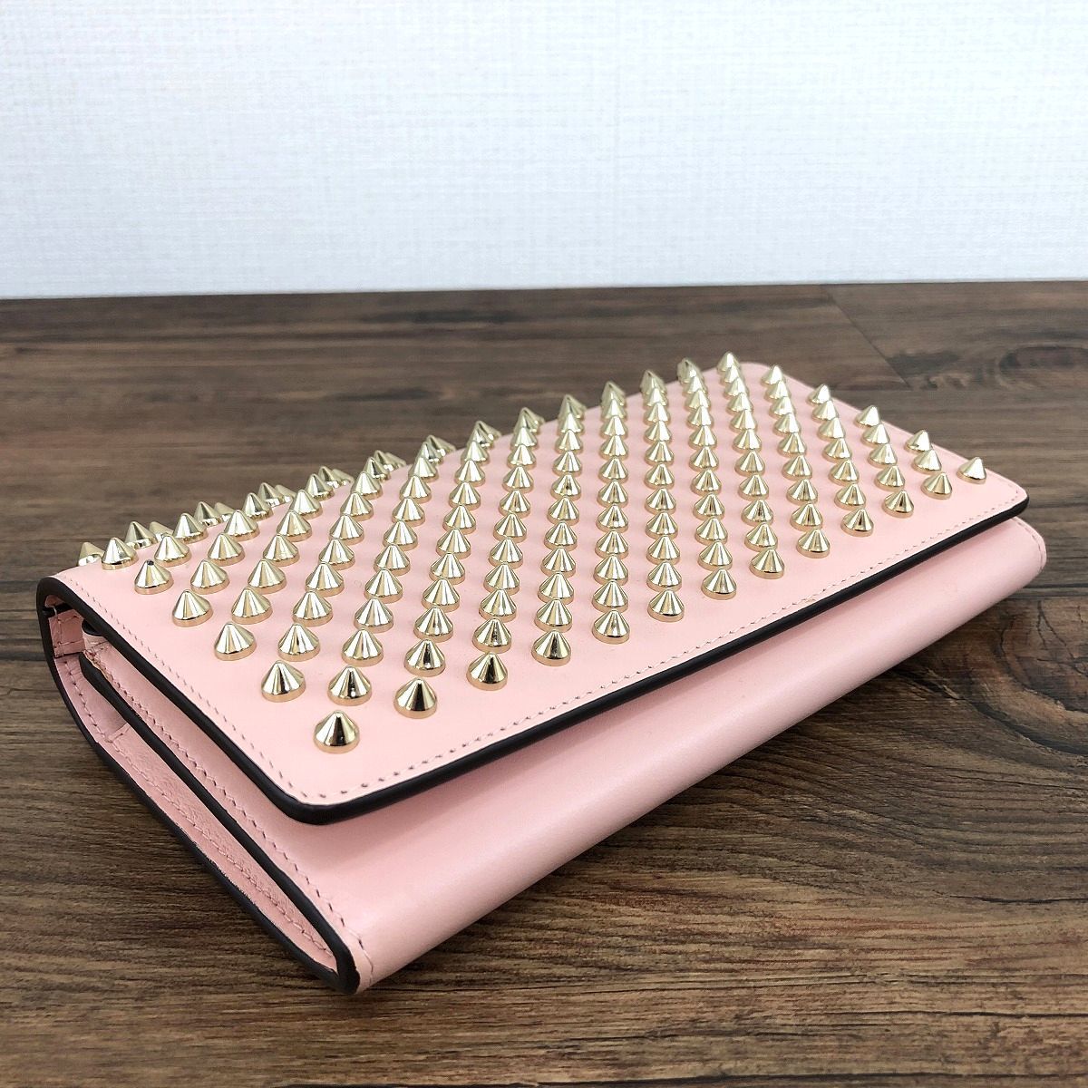 129 送料込み！ 極美品 Christian Louboutin 長財布 1165076 ピンク 箱 