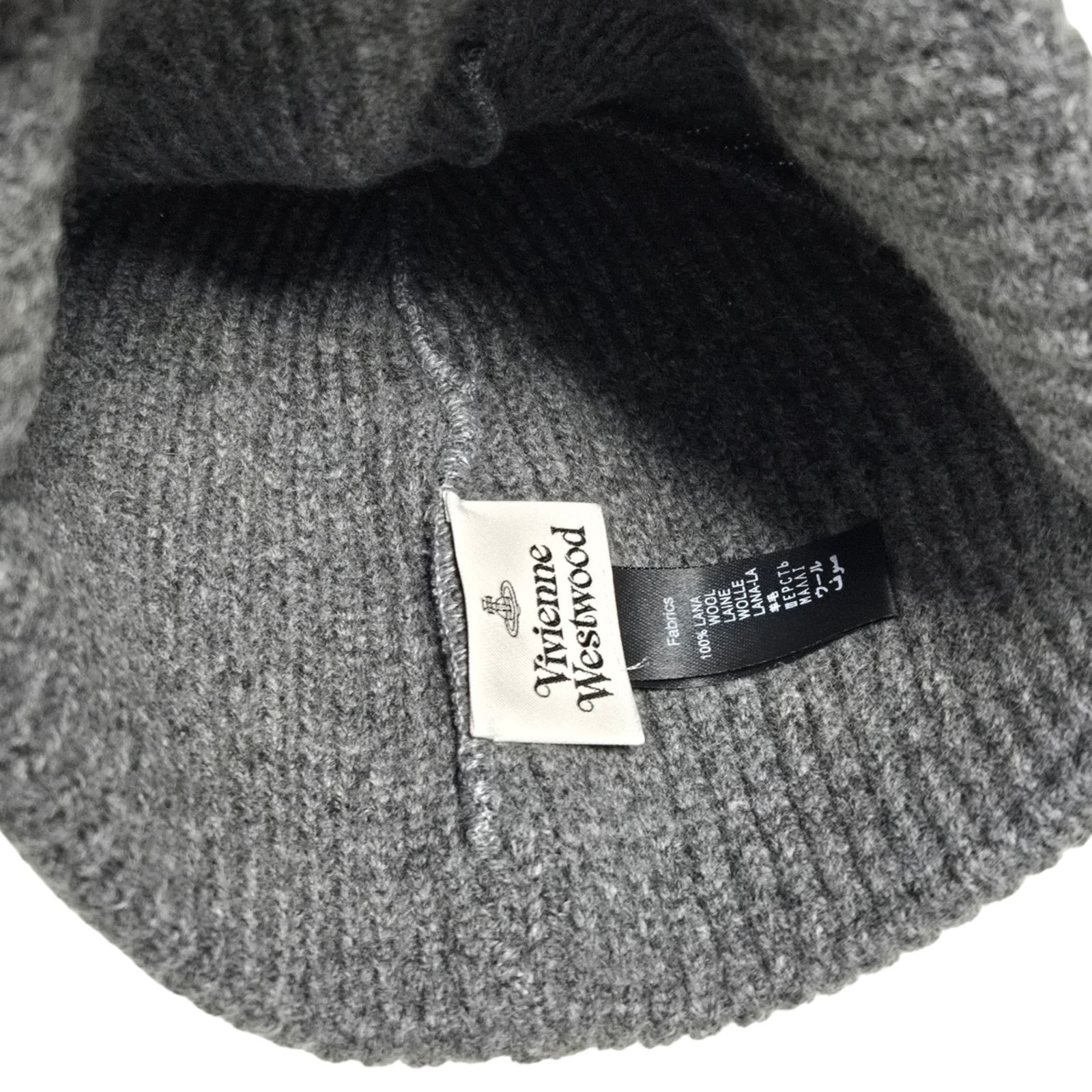 Vivienne Westwood ニット帽 グレー ヴィヴィアンニット帽グレーvivienne westwood