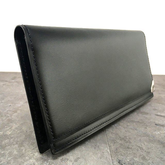 502 送料込み！ 極美品 dunhill 長財布 ブラック レザー 札入れ 箱付き