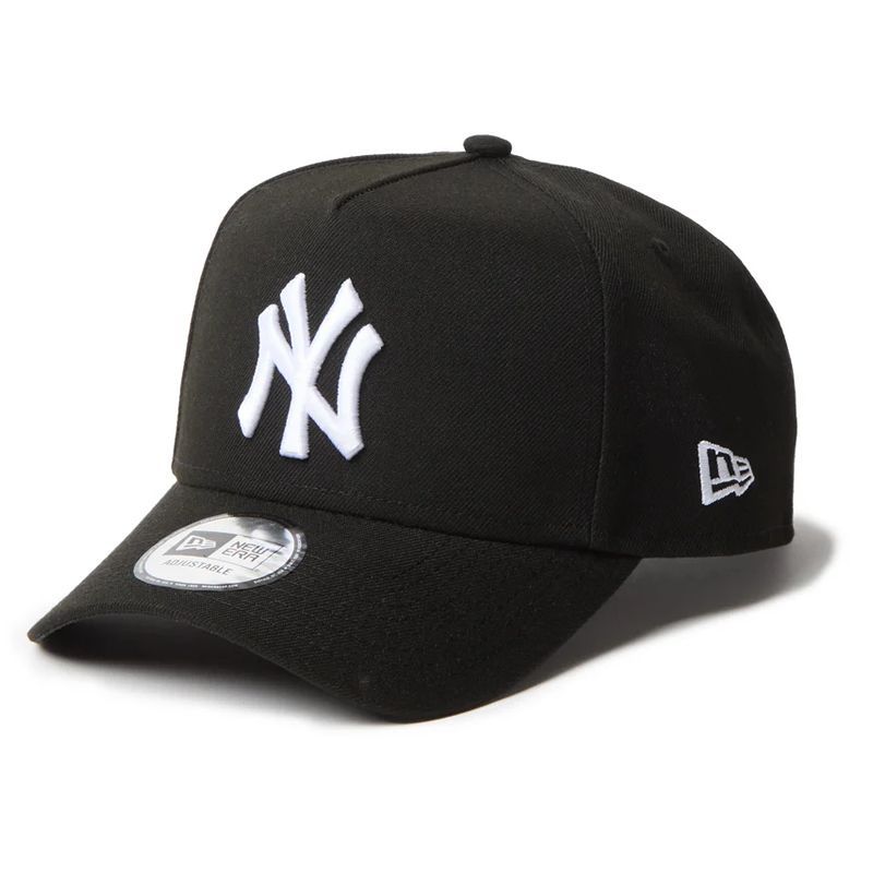 NEW ERA ニューエラ 14667883 9FORTY A-Frame MLB Black ＆ White モノトーン ニューヨーク･ヤンキース ブラック ニューエラ 14667883 カーブドバイザー 帽子 ロゴパッチ アジャスター 調節可能