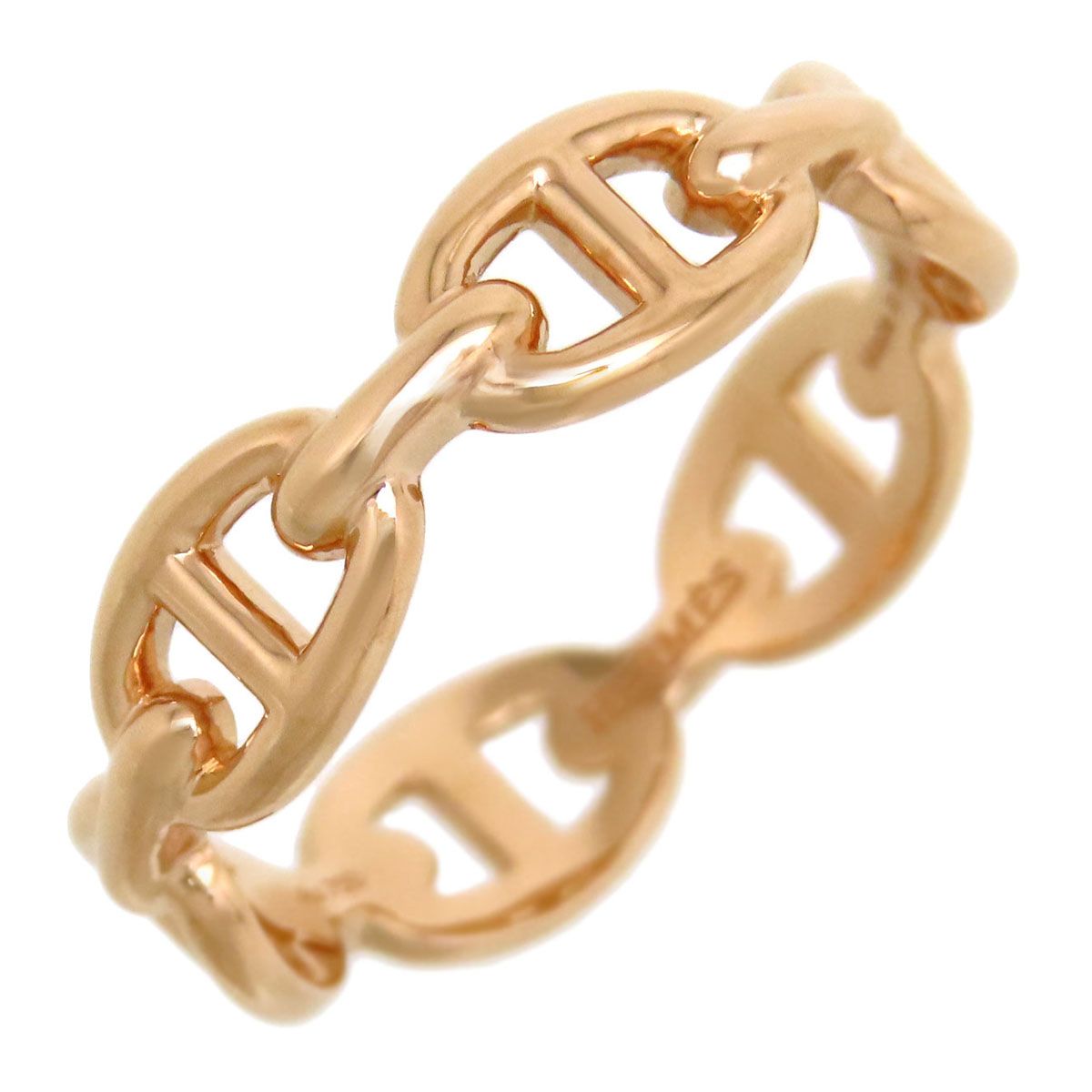 エルメス シェーヌ ダンクル アンシェネ リング PM 56 Au 750 K 18 PG レディース HERMES ジュエリー