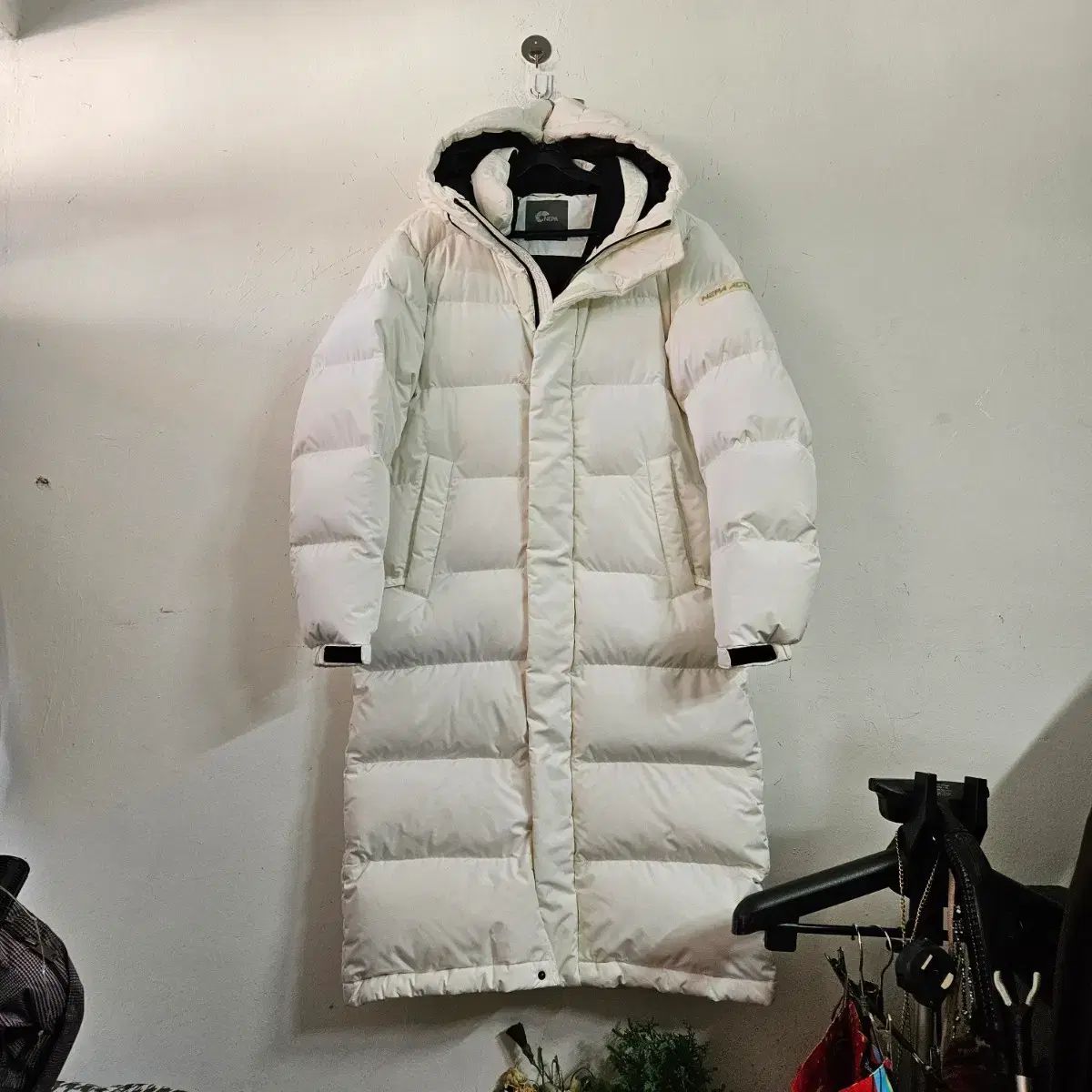 NEPA ネパ 白ダウン ロング丈ダウンジャケット レディース