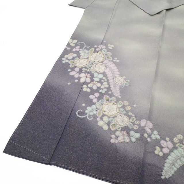 新古品】 訪問着 着物 未使用 正絹 桐屋 翠山工房 十日町 辻が花 絞り