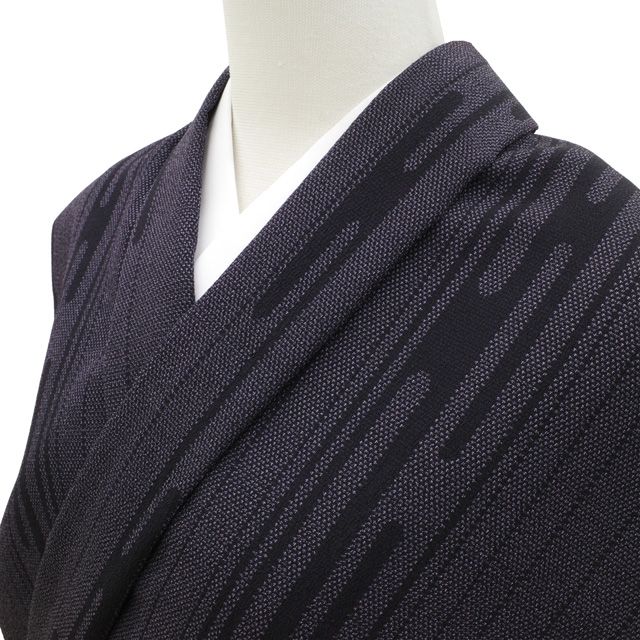 新古品】 本塩沢 着物 着尺 反物 未使用 正絹 本場塩沢 塩沢 塩澤 濃紫