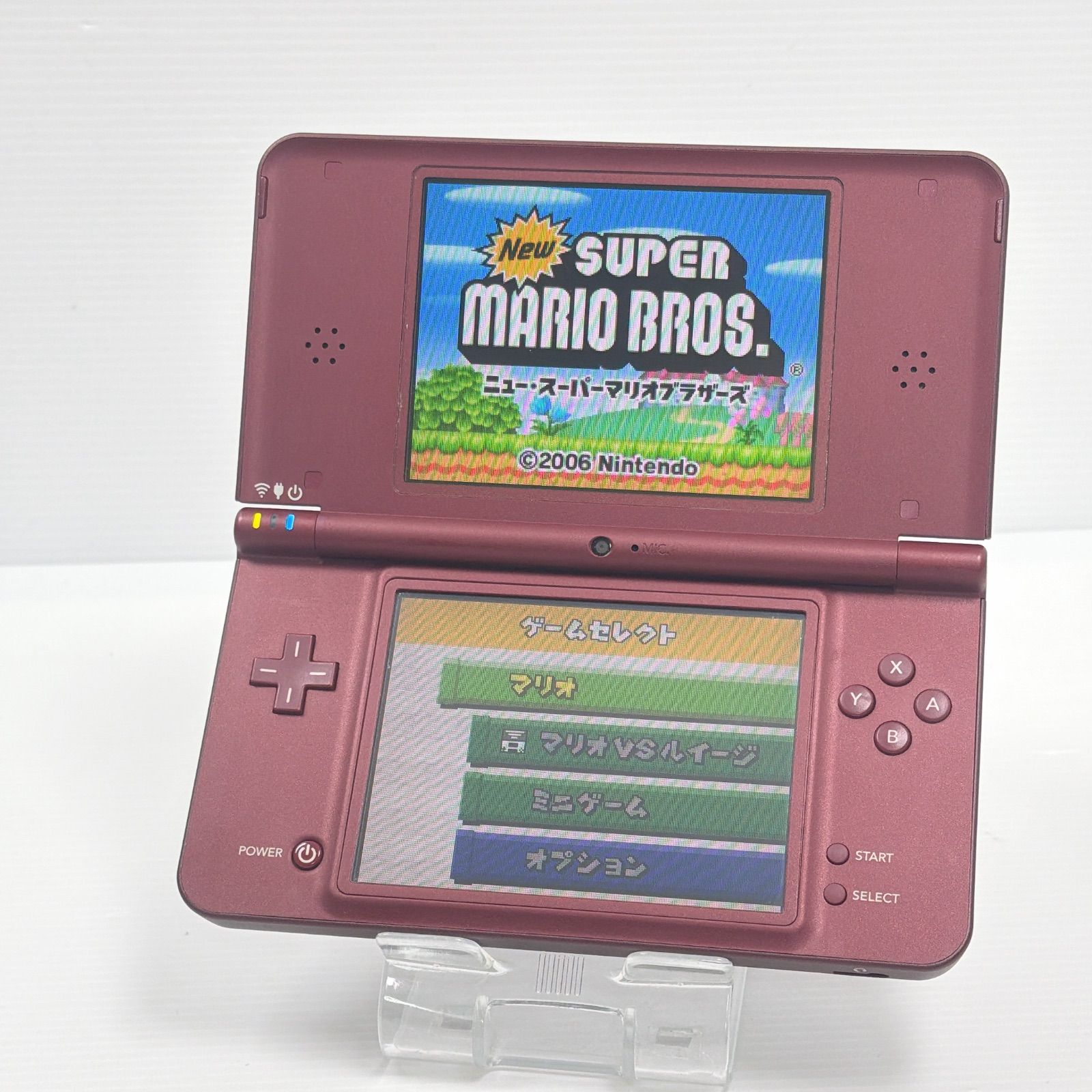 極美品 ニンテンドー DSiLL ワインレッド 遊べるセット 動作確認済み