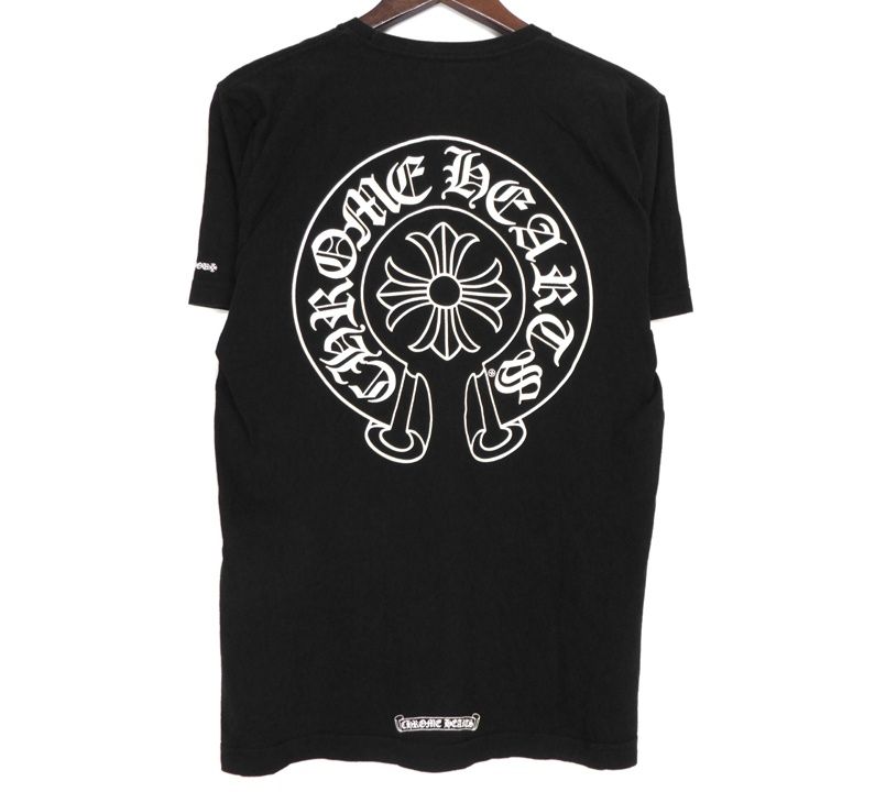 クロムハーツ CHROME HEARTS CH T-SHIRT バック ホースシュー プリント 半袖 Tシャツ 47174