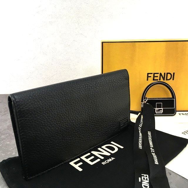 451 み FENDI 長財布 7 M 0264 バケット ブラック レザー き