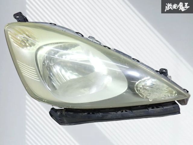 割れ無し】HONDA ホンダ 純正 GE6 GE7 フィット ハロゲン ヘッドライト