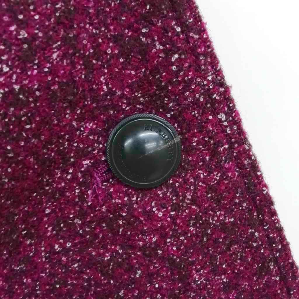 【中古】バーバリー BURBERRY ウール トレンチコート 38 ボルドー系 美品 レディース バーバリー BURBERRY ウール トレンチコート 38 ボルドー系 美品