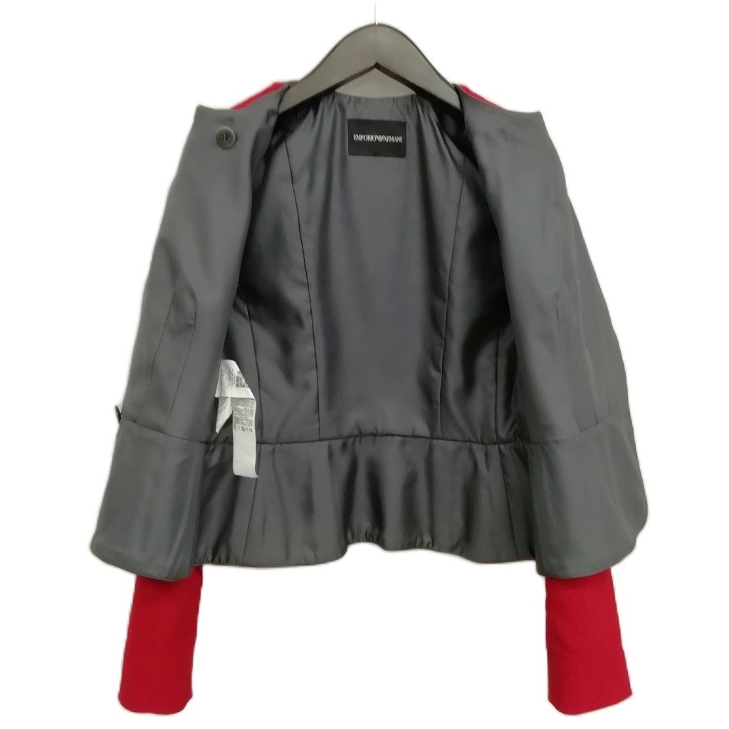 エンポリオアルマーニ EMPORIO ARMANI ノーカラー ジャケット ブレザー