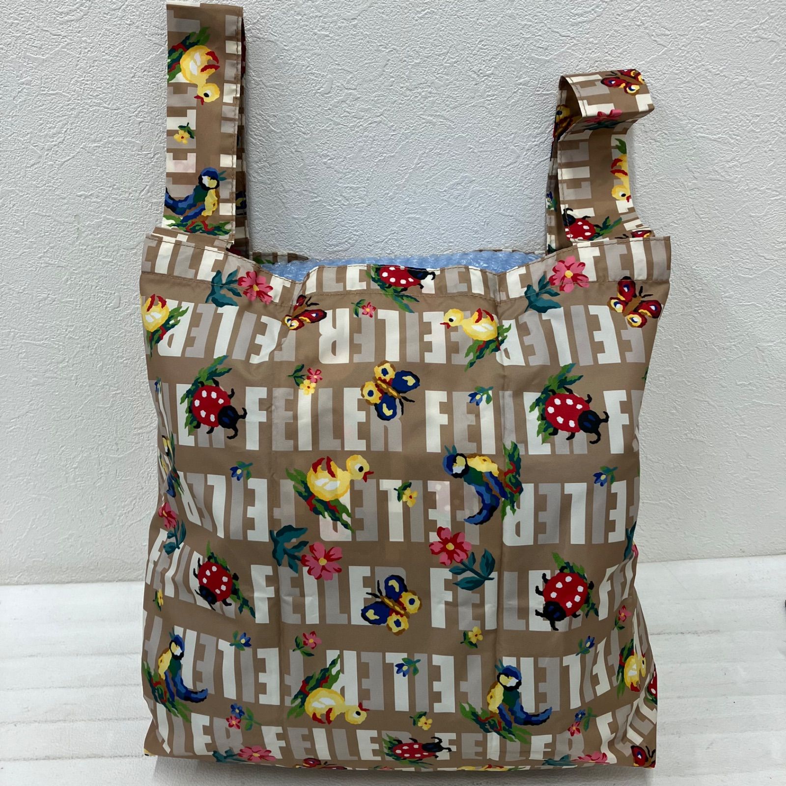 8283 良品 FEILER feiler フェイラー ハイジ エコバッグ 折りたたみ