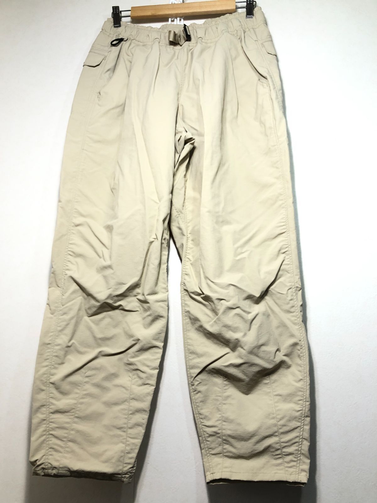 081090 山と道 5-pocket wide pants L sand ワイド パンツ サンド