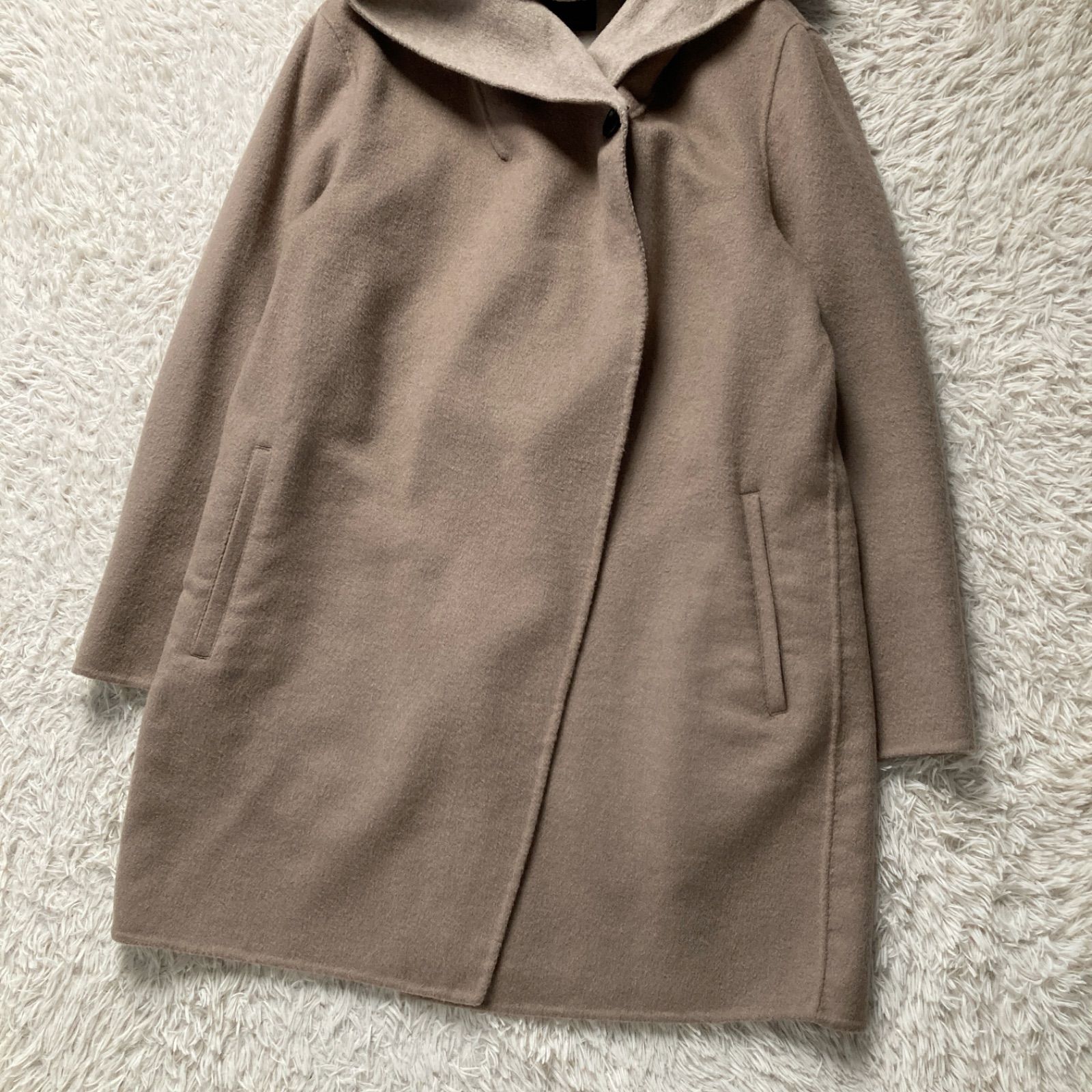 良品 23区 ニジュウサンク フーデットコート ダブルフェイス バイ