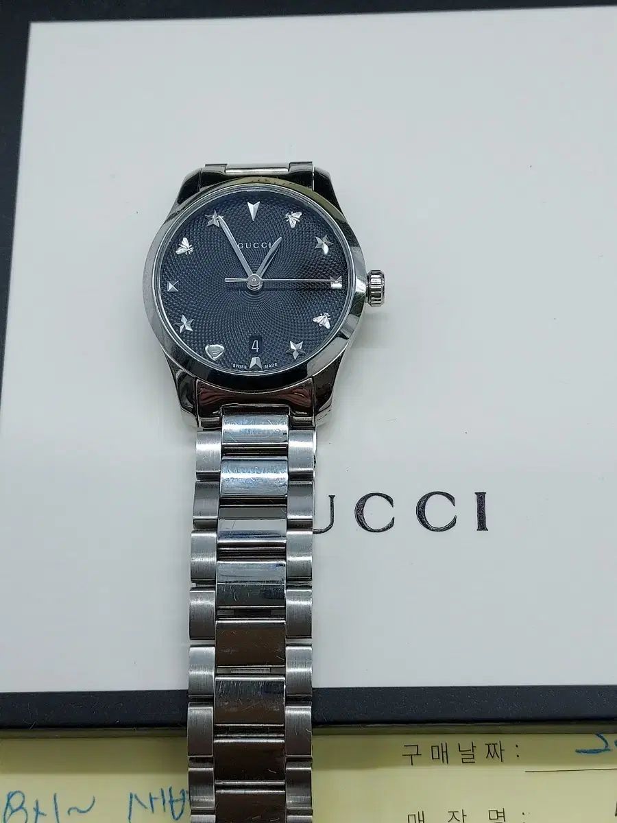 グッチ レディース メタルウォッチ スチール