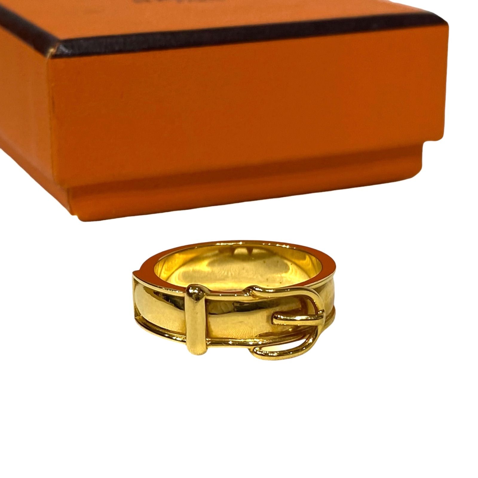 エルメス スカーフリング ブックルセリエ ゴールド金具 HERMES