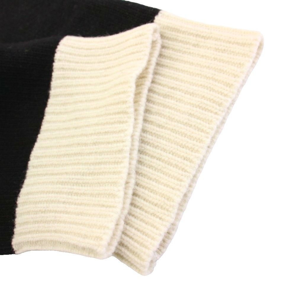 マルニ MARNI 23AW ニット セーター クロップド 七分袖 ロゴ 40 黒