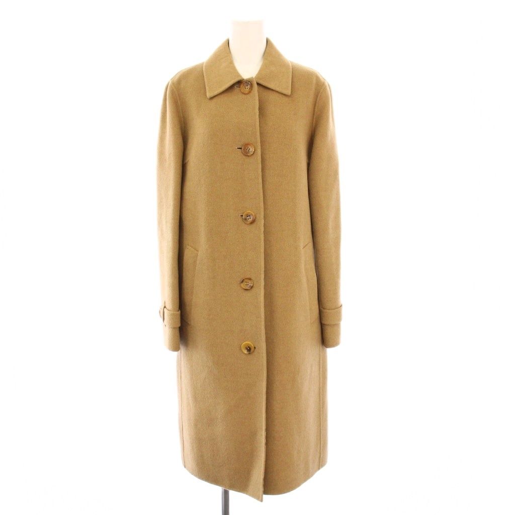 【美品】バーバリーロンドン　カシミヤ　ステンカラーコート 素材感極上】バーバリーロンドン ウール シルク カシミヤ ステンカラー